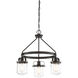 Jaxon 3 Light 21 inch Oil Rubbed Bronze Chandelier Ceiling Light