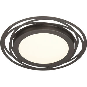 Edge Lit LED 14 inch Satin Bronze Flushmount Ceiling Light