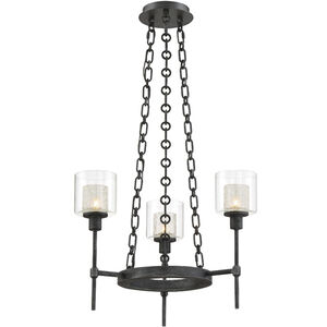 Cazadero LED 19.25 inch Weathered Pewter Chandelier Ceiling Light