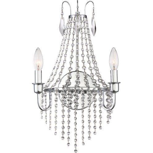 Maisie 2 Light 11 inch Chrome Wall Sconce Wall Light
