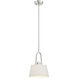 Studio 1 Light 10 inch Satin Platinum Mini Pendant Ceiling Light
