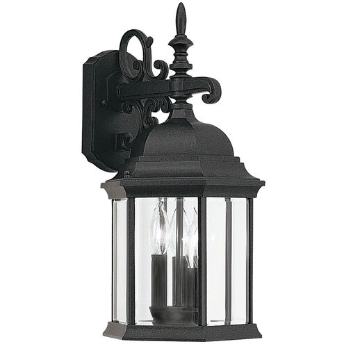 Devonshire 3 Light 19 inch Black Outdoor Wall Lantern