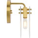 Sky Fall 1 Light 8 inch Brushed Gold Wall Sconce Wall Light