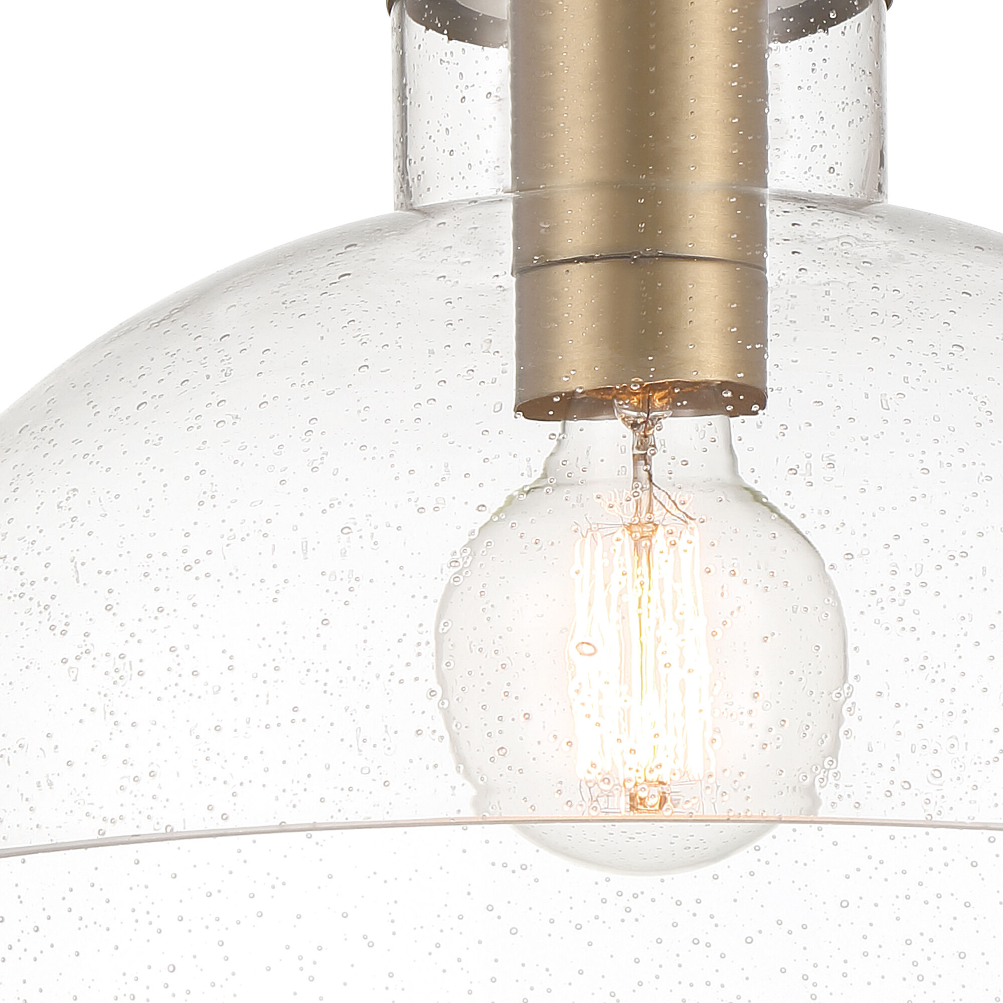 Nova 1 Light 14 inch Matte Black Semi-Flush Mount Ceiling Light