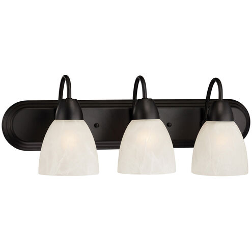 Designers Fountain Torino 3 Light 24 inch Oil Rubbed Bronze Bath Bar Wall Light 15005-3B-34 - Open Box