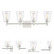 Westin 4 Light 31 inch Satin Platinum Bath Bar Wall Light