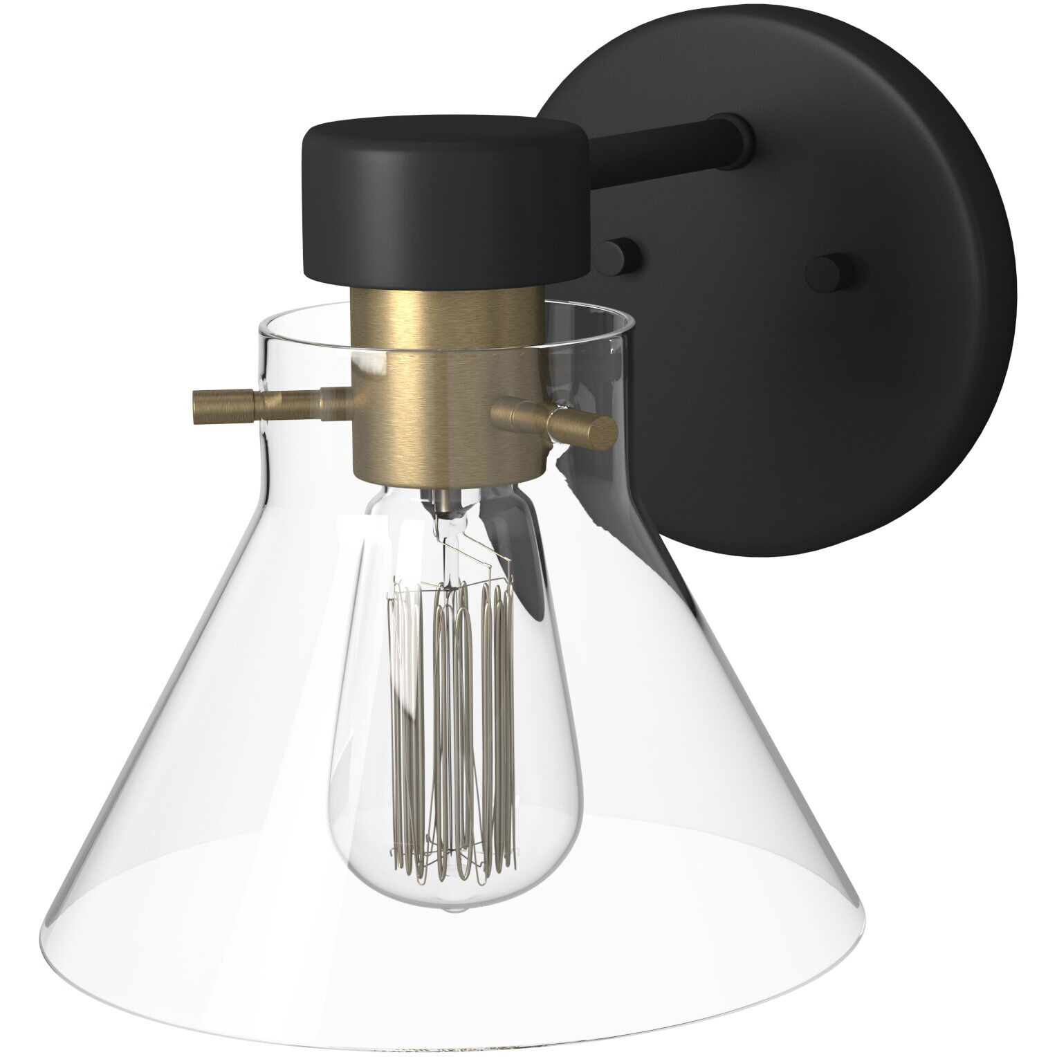 Willow Creek 1 Light 9 inch Matte Black Bath Bar Wall Light