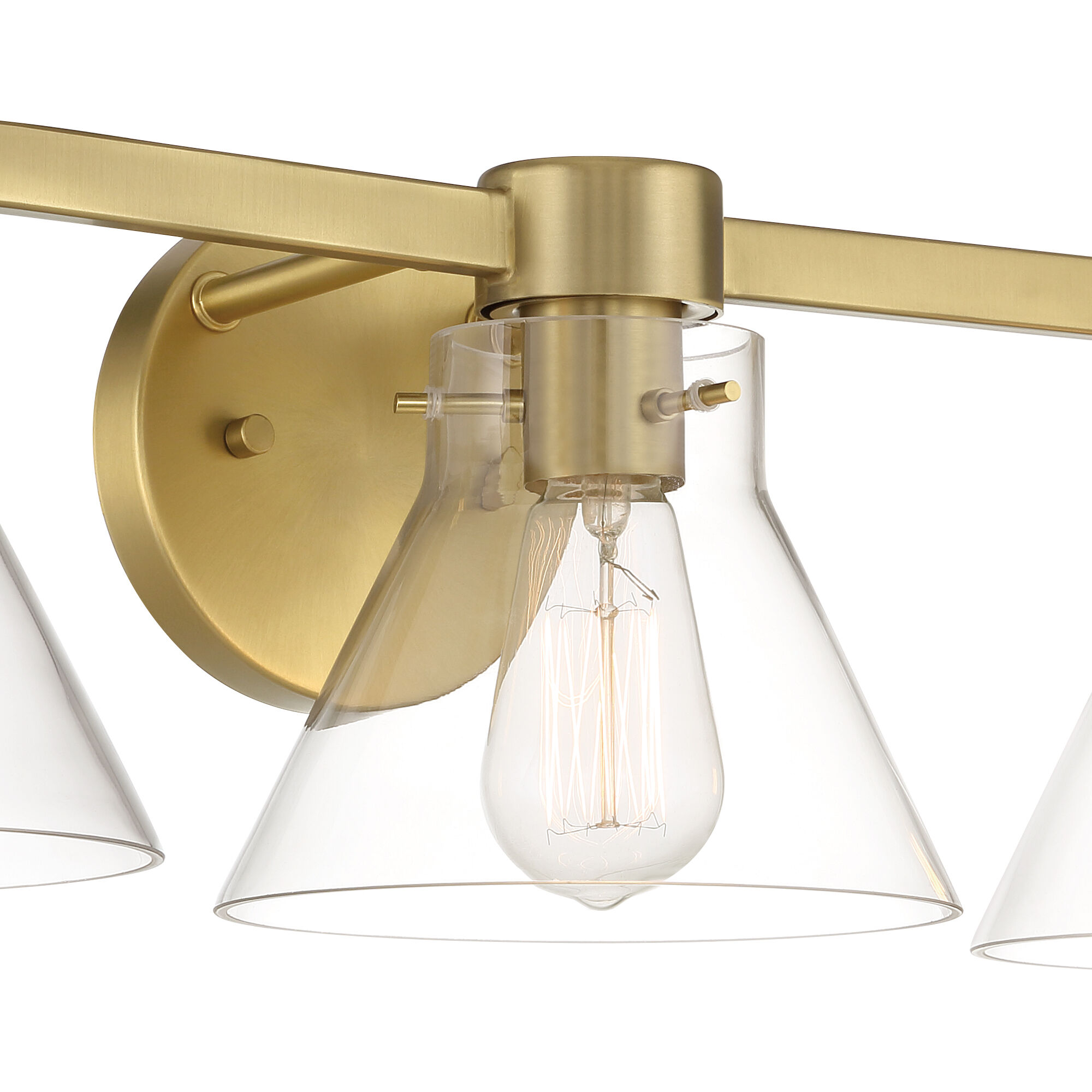 Willow Creek 3 Light 25 inch Brushed Gold Vanity Light Wall Light