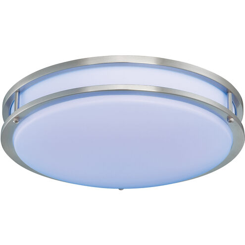 EnviroLite LED 16 inch Brushed Nickel Smart Flush Mount Ceiling Light