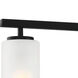 Carmine 4 Light 36 inch Matte Black Island Light Ceiling Light