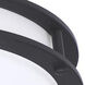 EnviroLite LED 16 inch Matte Black Flush Mount Ceiling Light