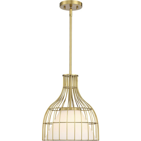 Evensong LED 12 inch Brushed Gold Pendant Ceiling Light