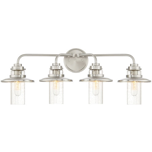 Dover 4 Light 29.75 inch Satin Platinum Bath Light Wall Light