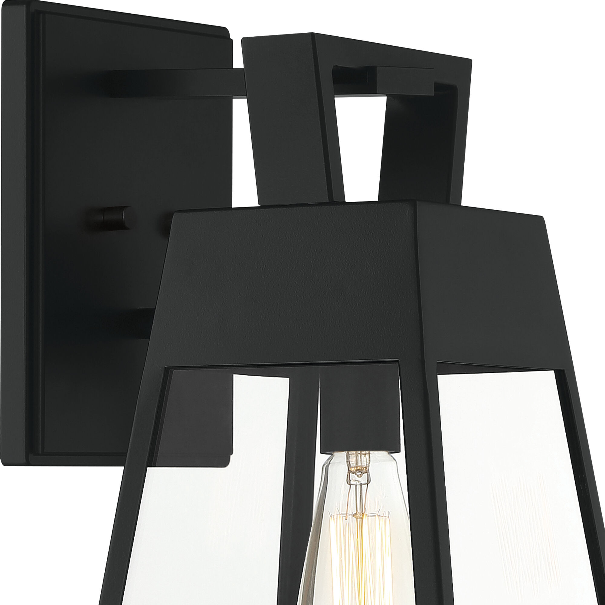 Cooper 1 Light 15 inch Matte Black Outdoor Wall Lantern