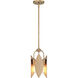 Eden 3 Light 8.5 inch Old Satin Brass Pendant Ceiling Light