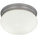 Basic 2 Light 9 inch Pewter Flushmount Ceiling Light