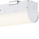 EnviroLite 120/277 White Strip Light Ceiling Light, Medium