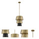 Moonshadow 1 Light 14 inch Old Satin Brass Pendant Ceiling Light