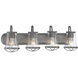 Darby 4 Light 30 inch Weathered Iron Bath Bar Wall Light