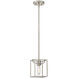 Uptown 1 Light 6 inch Satin Platinum Mini Pendant Ceiling Light