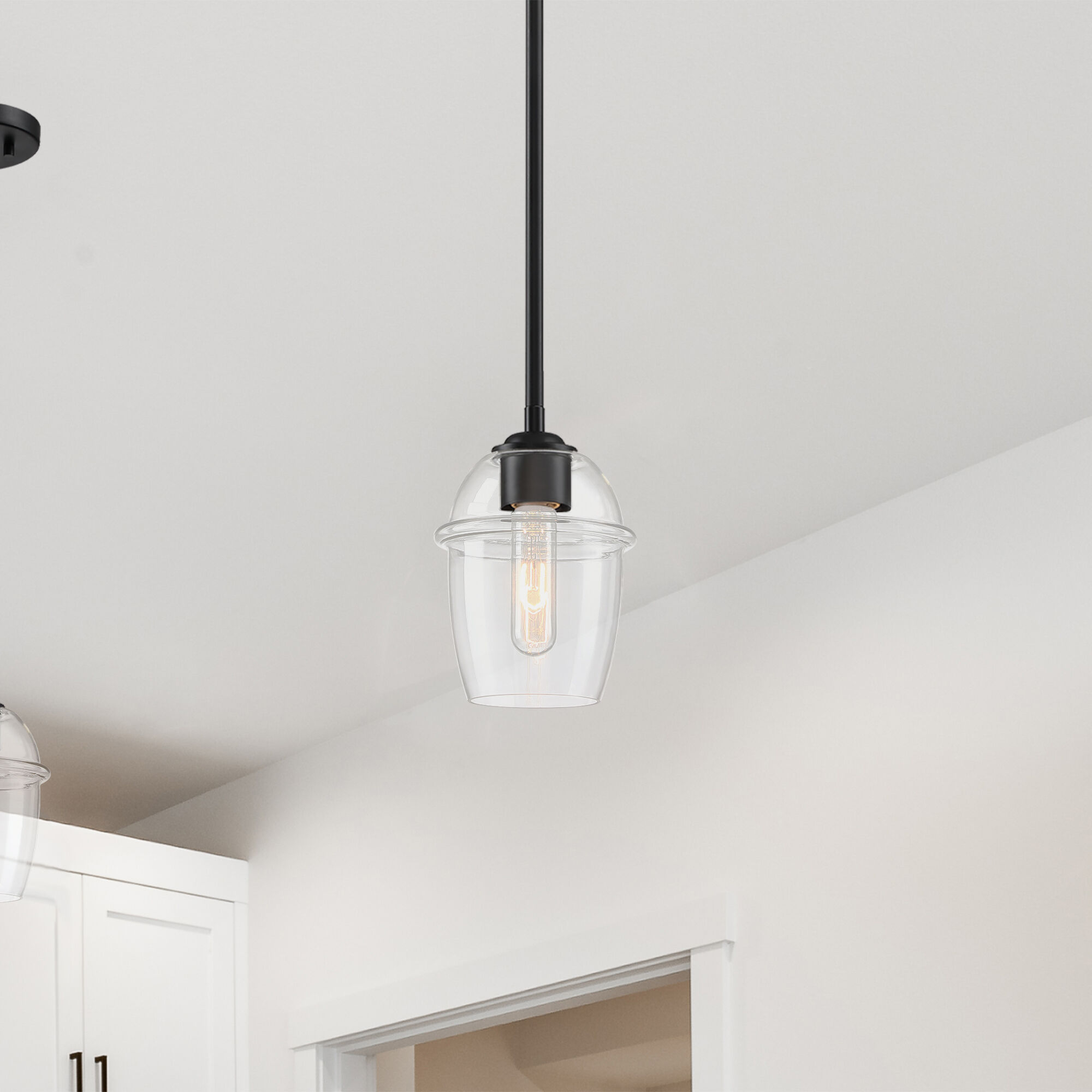 Summer Jazz 1 Light 5.5 inch Matte Black Pendant Ceiling Light