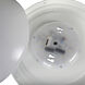 EnviroLite LED 10.75 inch White Puff Flush Mount Ceiling Light