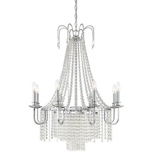 Maisie 8 Light 30 inch Chrome Chandelier Ceiling Light
