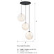 Circo LED 30 inch Matte Black Chandelier Ceiling Light
