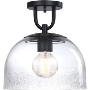 Astra LED 11.75 inch Matte Black Semi-Flush Mount Ceiling Light