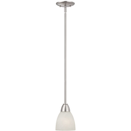 Torino 1 Light 5 inch Brushed Nickel Mini Pendant Ceiling Light