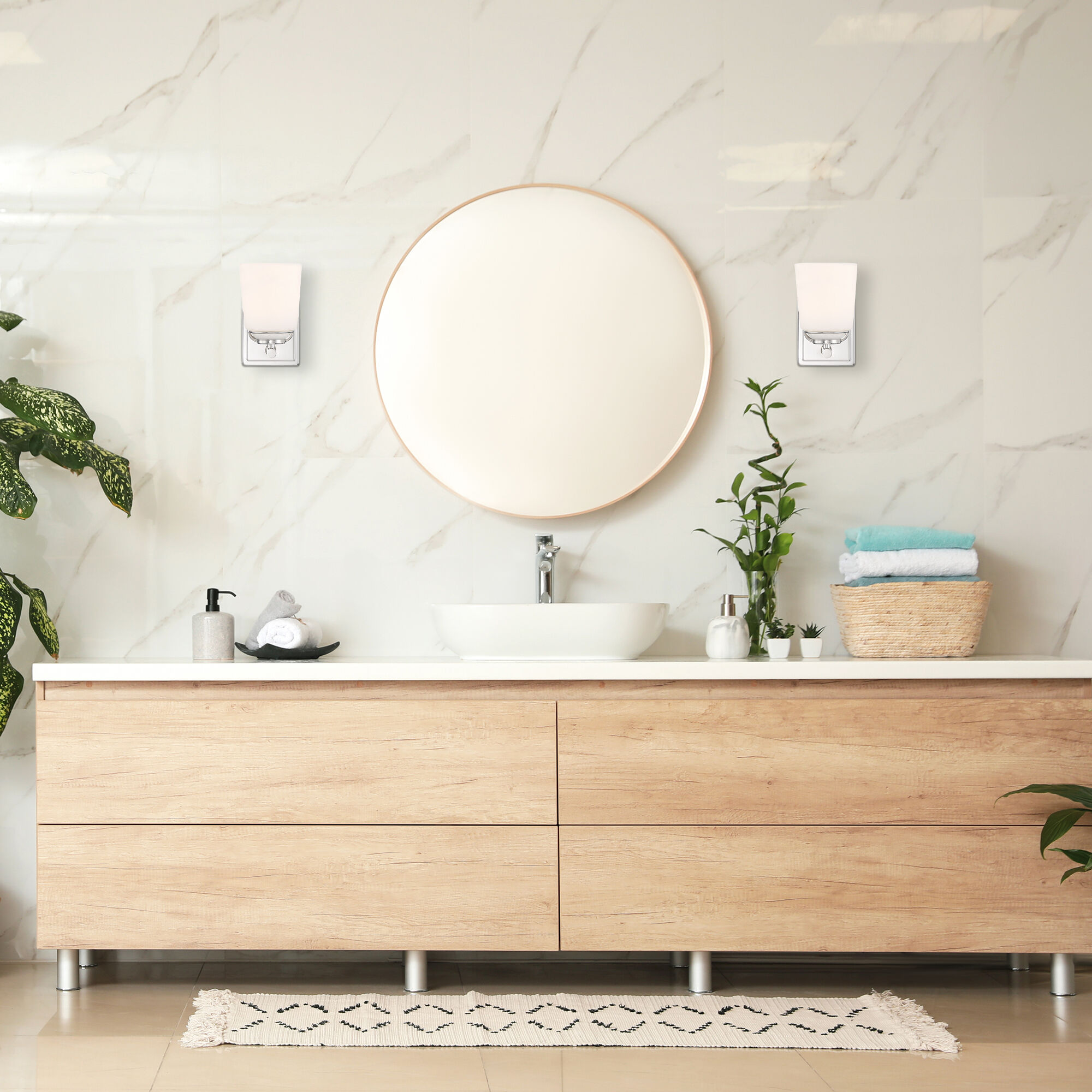 Stella 1 Light 4.75 inch Polished Nickel Wall Sconce Wall Light