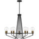 Ravella 9 Light 30 inch Black Chandelier Ceiling Light