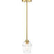 Summer Jazz 1 Light 5.5 inch Brushed Gold Pendant Ceiling Light