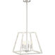 Rhode 4 Light 16 inch Coastal Weathered White Pendant Ceiling Light