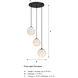Circo LED 17.75 inch Matte Black Chandelier Ceiling Light