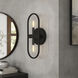 Carousel 2 Light 5 inch Black Wall Sconce Wall Light