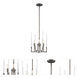 Laretto 4 Light 12 inch Satin Copper Bronze Chandelier Ceiling Light