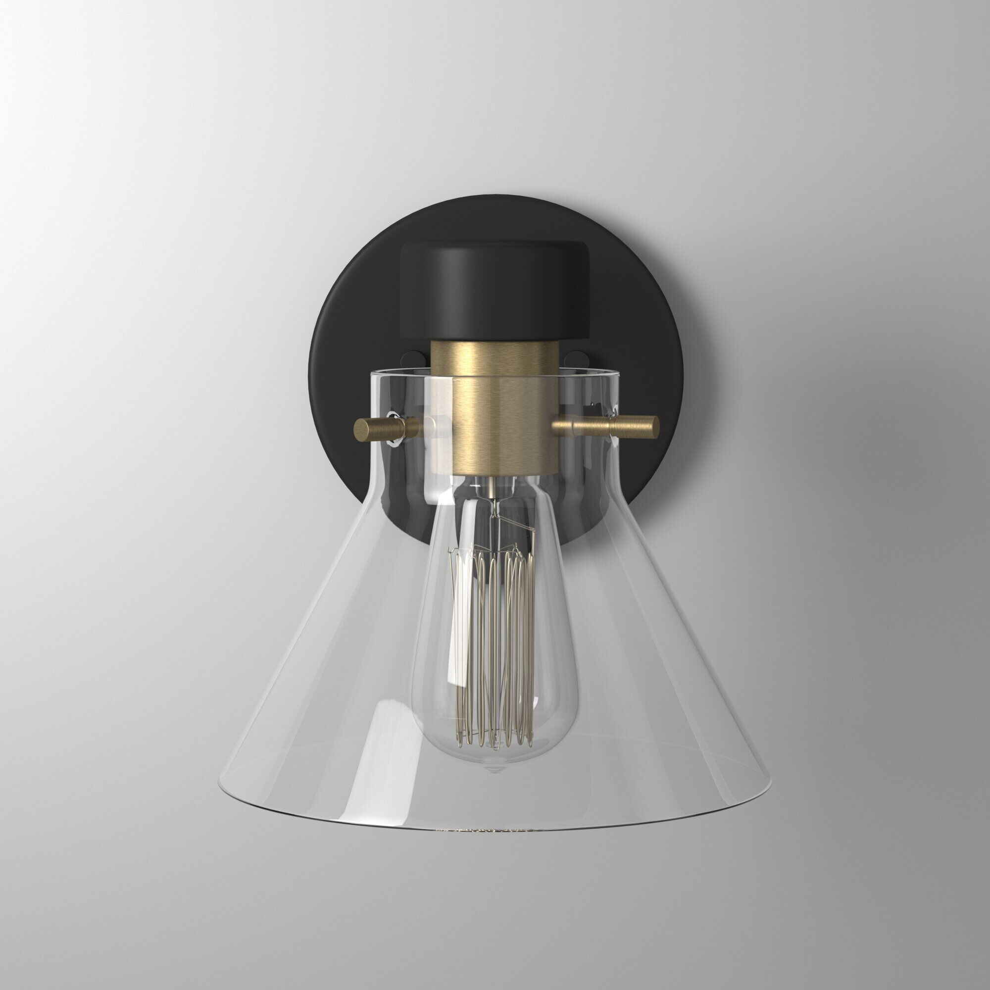 Willow Creek 1 Light 9 inch Matte Black Bath Bar Wall Light