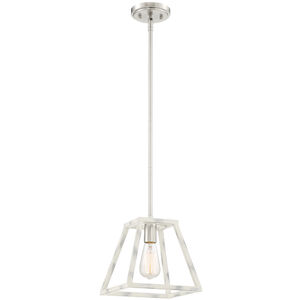 Rhode 1 Light 9.25 inch Coastal Weathered White Mini Pendant Ceiling Light