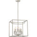 Uptown 8 Light 17 inch Satin Platinum Foyer Light Ceiling Light