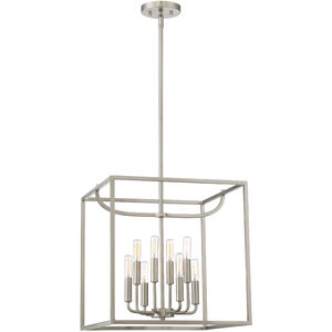 Uptown 8 Light 17 inch Satin Platinum Foyer Light Ceiling Light