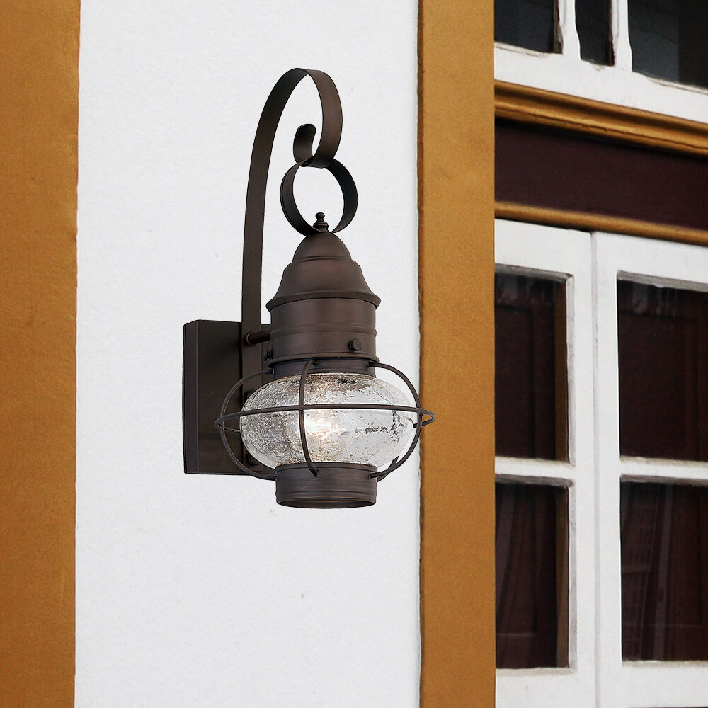 Nantucket 1 Light 18 inch Rustique Outdoor Wall Lantern