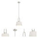 Studio 1 Light 9.75 inch Satin Platinum Mini Pendant Ceiling Light
