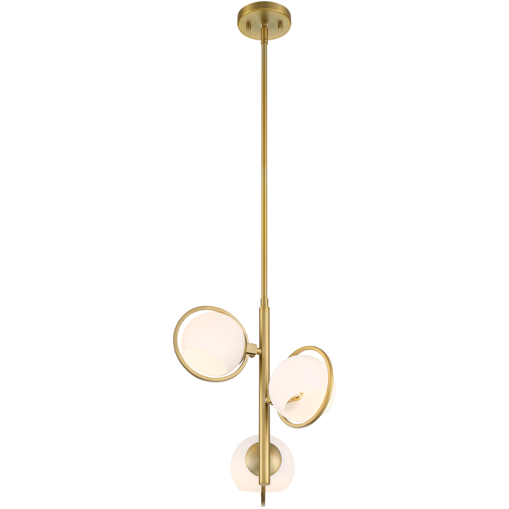 Teatro 3 Light 15 inch Brushed Gold Pendant Ceiling Light
