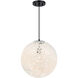 Circo 1 Light 14 inch Matte Black Pendant Ceiling Light