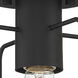 Tafo 1 Light 7 inch Matte Black Semi-Flush Ceiling Light