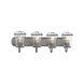 Darby 4 Light 30 inch Weathered Iron Bath Bar Wall Light