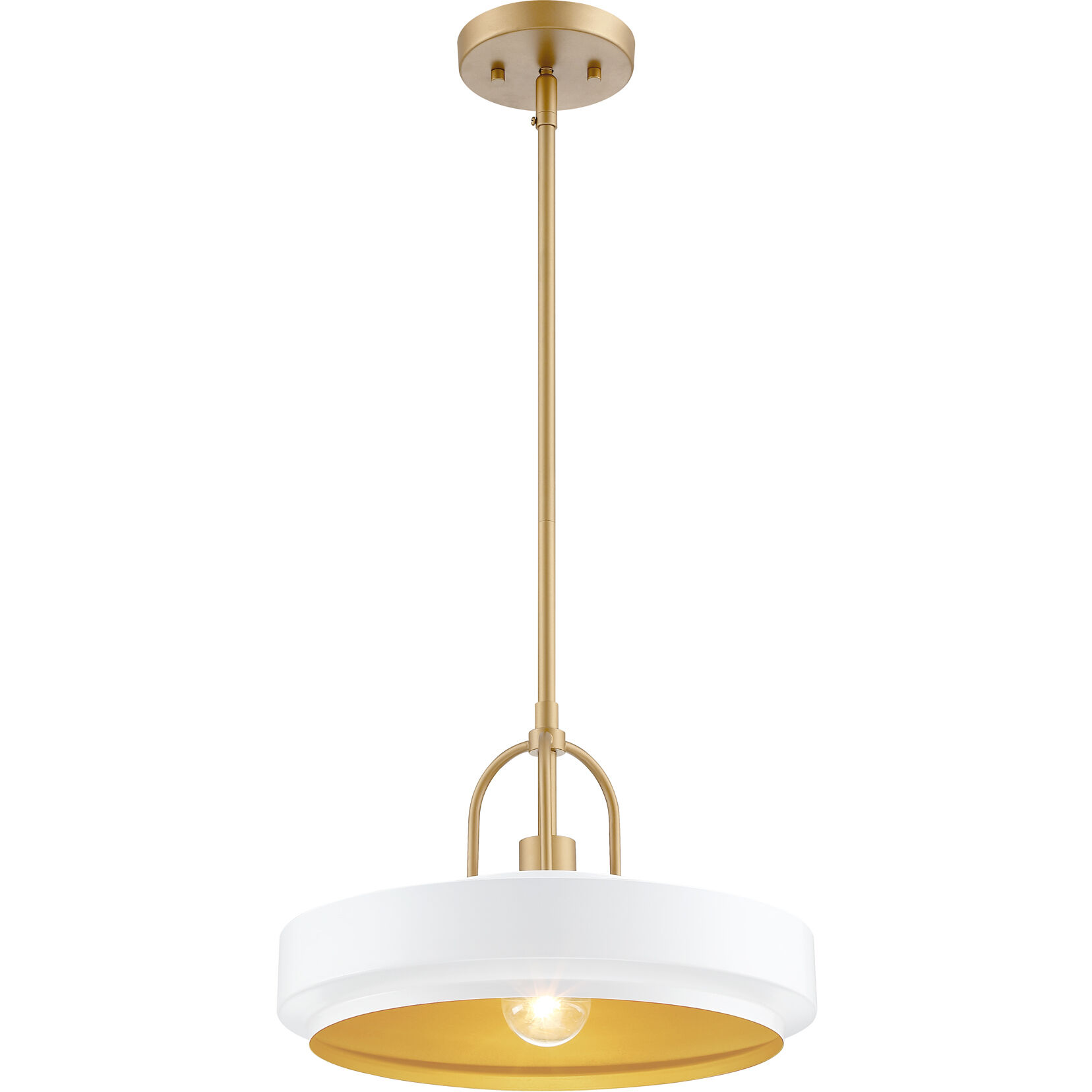 Odea 1 Light 14 inch Matte White Pendant Ceiling Light