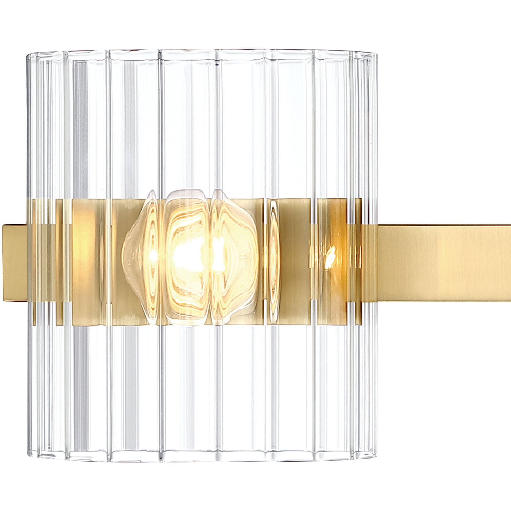 Aries 3 Light 24.25 inch Brushed Gold Vanity Light Wall Light