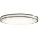 EnviroLite LED 24 inch Brushed Nickel Flush Mount Ceiling Light